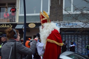 Dorien en Sinterklaas in onderonsje